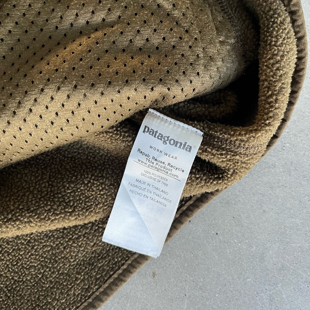 Patagonia Olive Green Snap‑Pullover Fleece - Picture 10 of 10